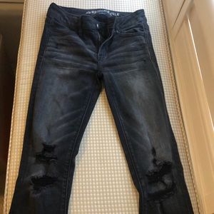 Black American Eagle Skinny Jeans